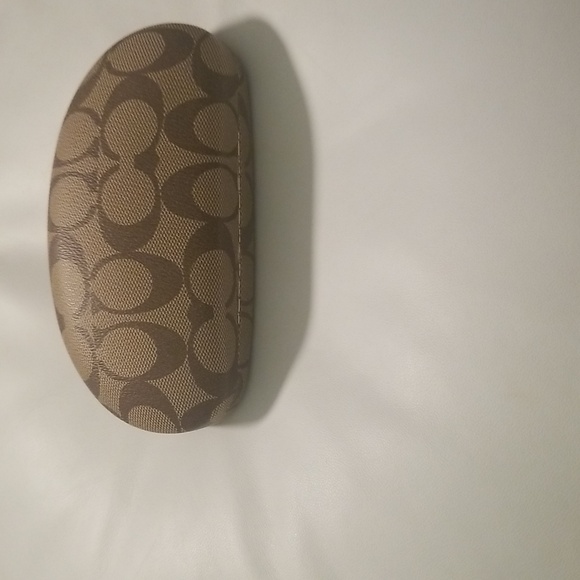 Women's Coach Sunglasses Case; Brown and Tan Monogrammed CC's; One Size - Picture 2 of 10